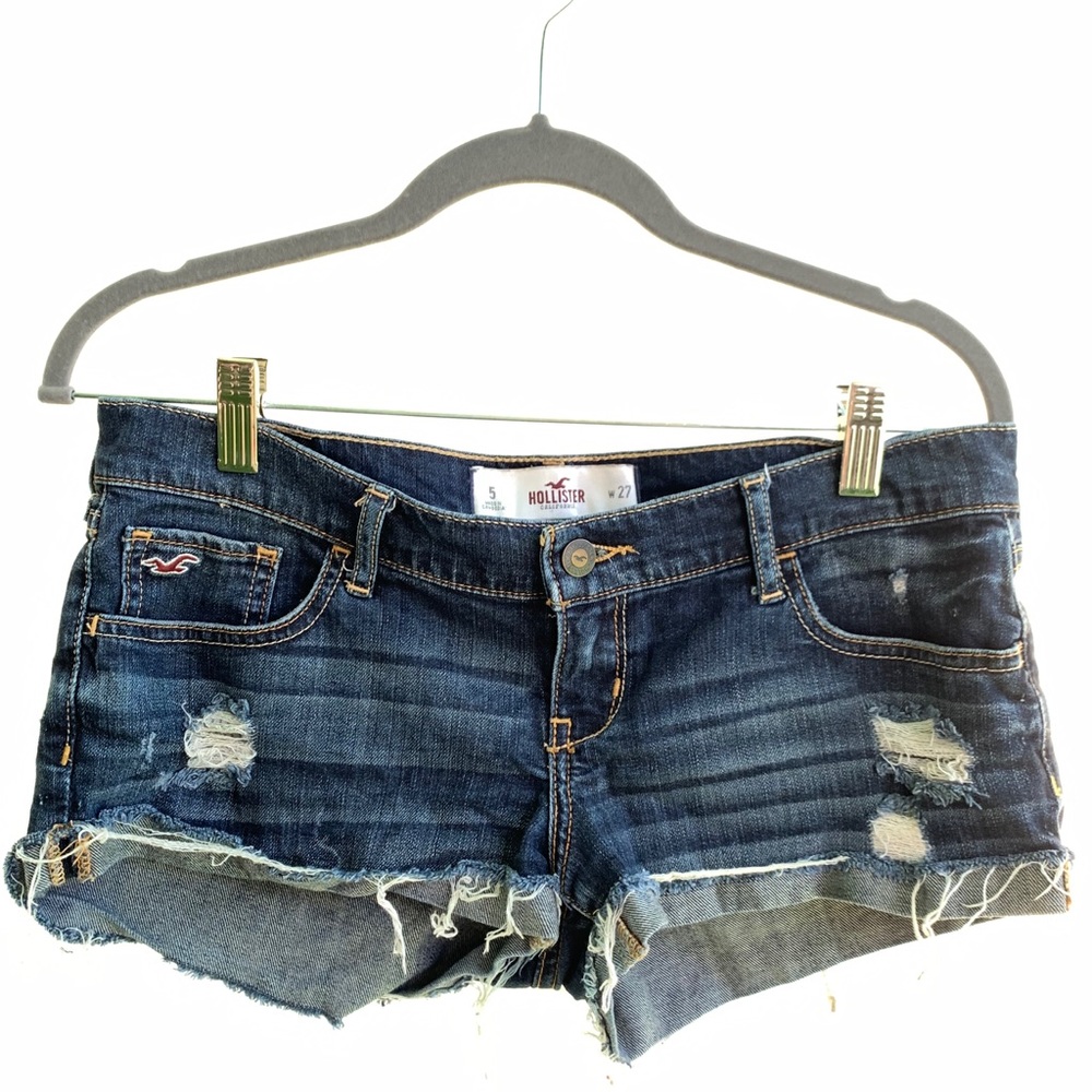 Hollister Dark Wash Denim Shorts